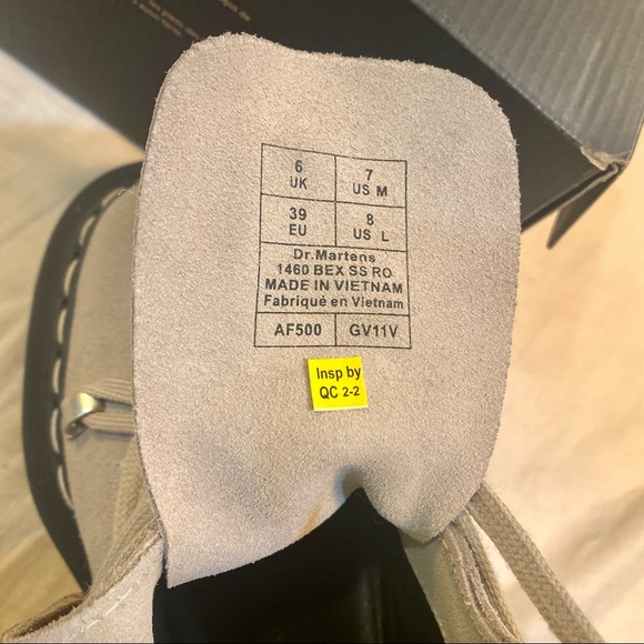 RICK OWENS FOR DOC MARTENS SS21 “PHLEGETHON” 1460 BEX PENTAGRAM LACE-UP BOOTS - Picture 10 of 13